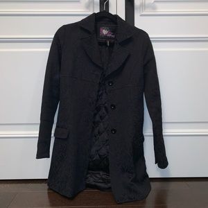 Buffalo David Bitton Black Floral Coat